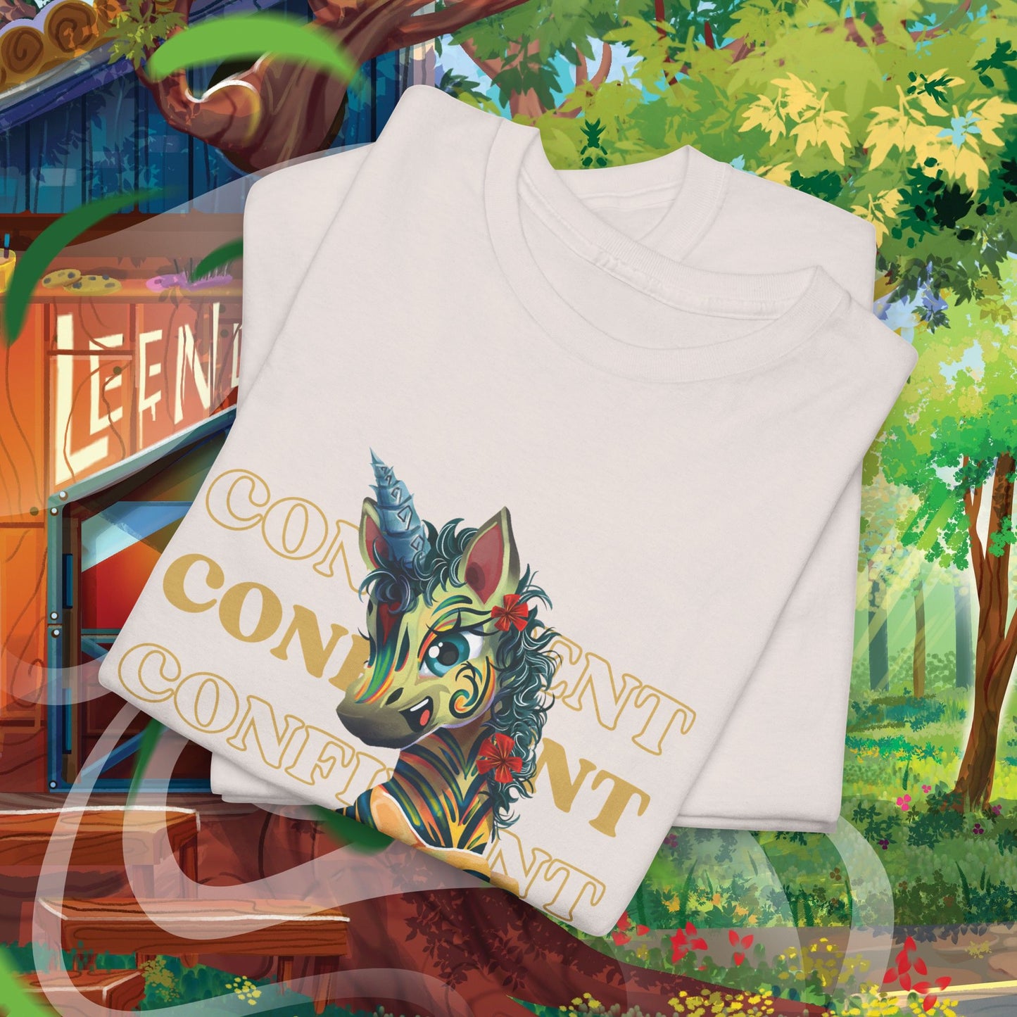 LeeNeigh Confident Unisex Heavy Cotton Tee