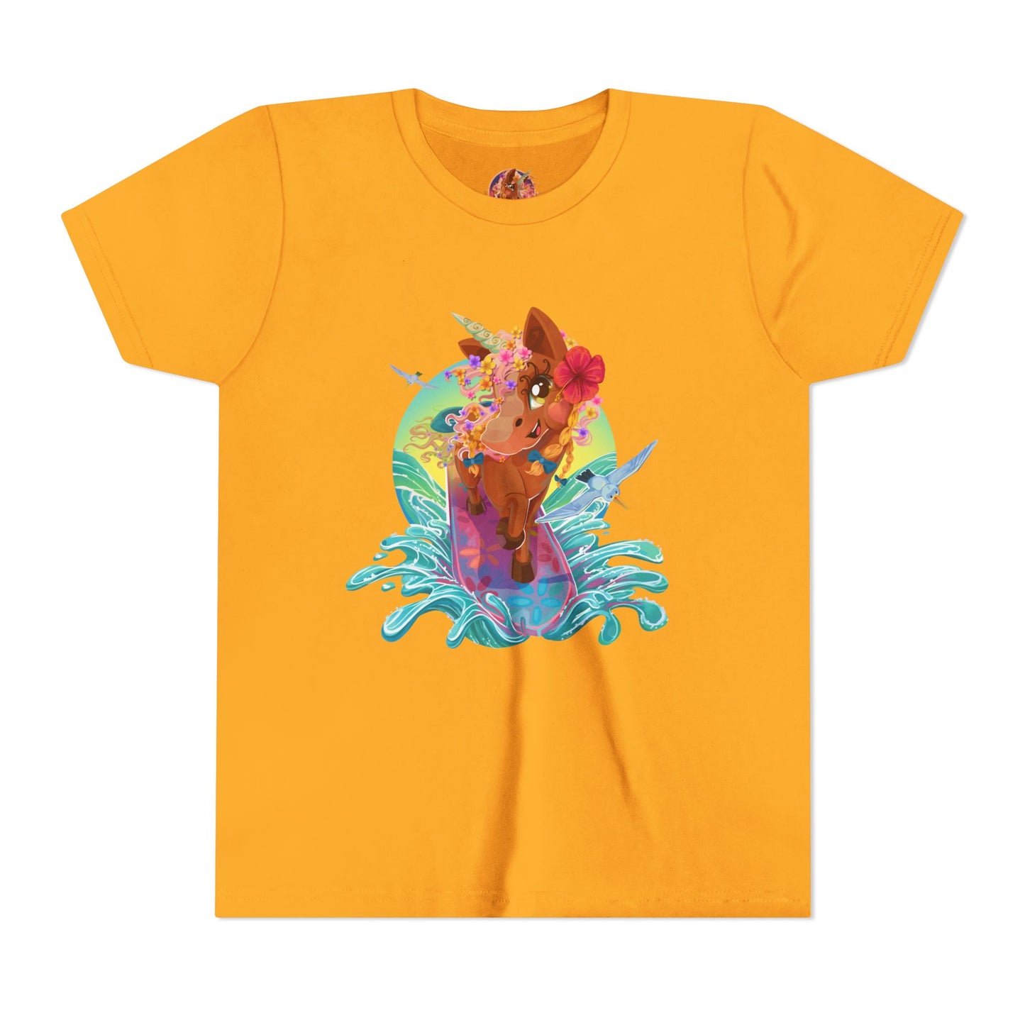 Gwenhwyer's Surfing Adventure Kids T-Shirt