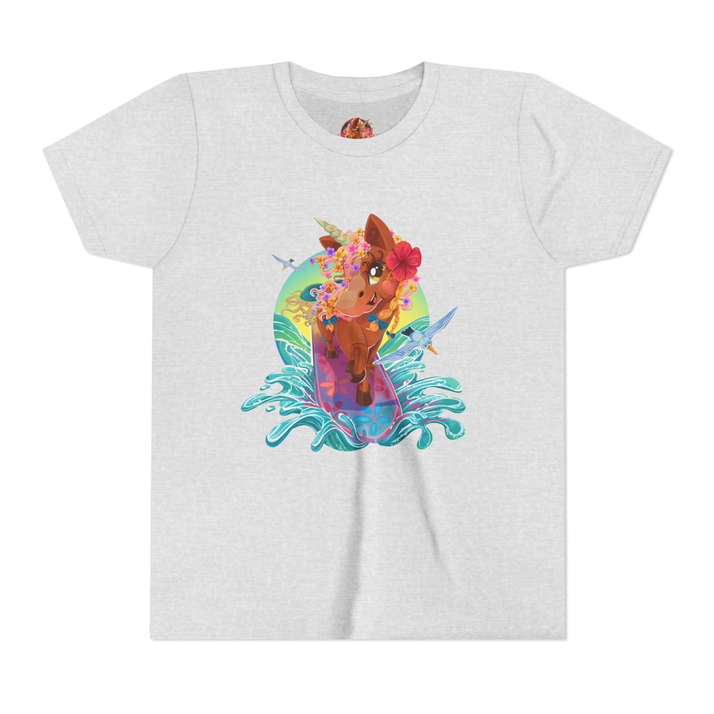 Gwenhwyer's Surfing Adventure Kids T-Shirt