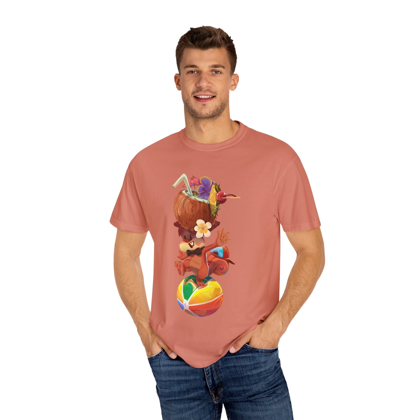 Tyrone the Squirrel Beach Ball Balancing Act Unisex T-Shirt