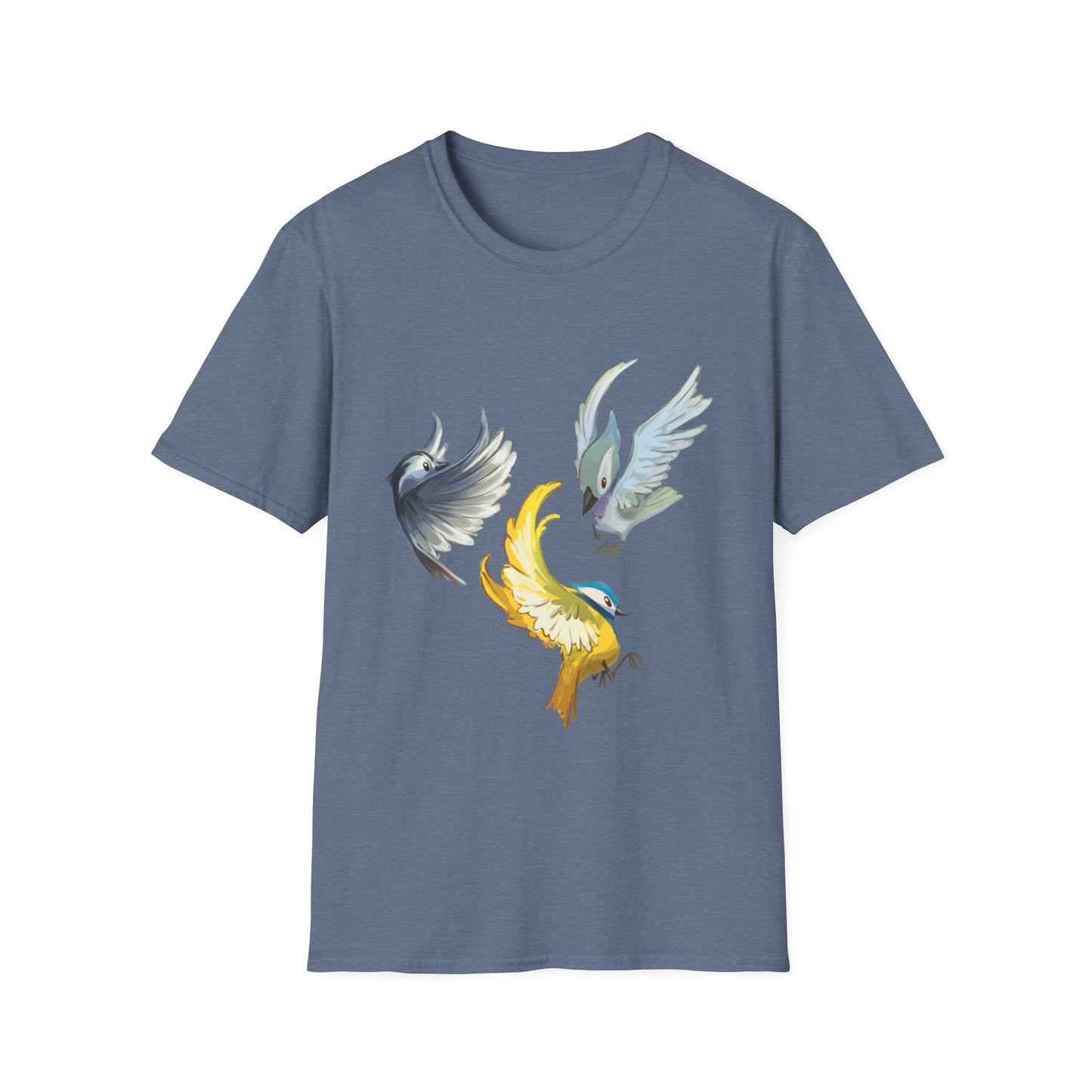 Busy Birds Unisex Softstyle T-Shirt