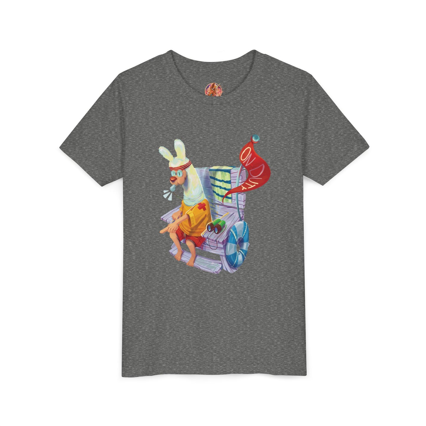 Larry the Llama Plays Lifeguard Kids T-Shirt