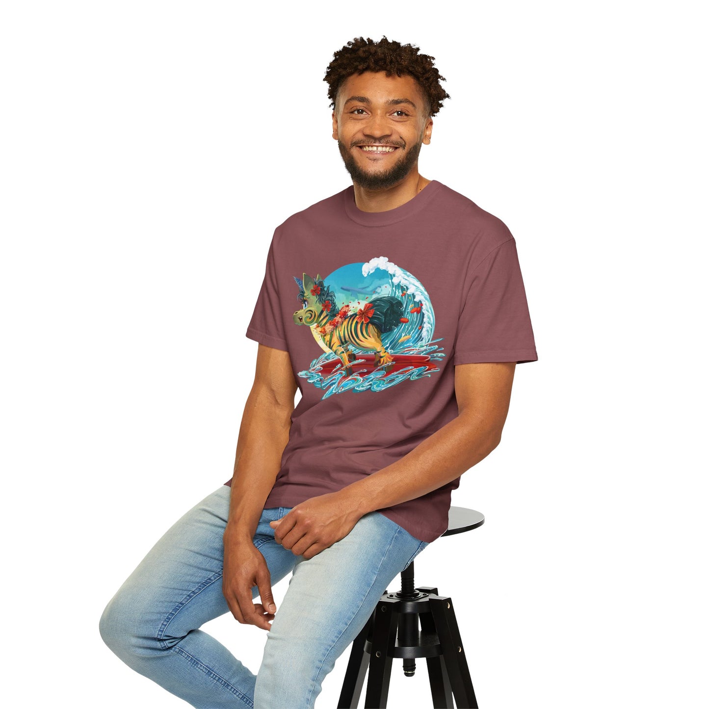 LeeNeigh Goes Surfing Unisex T-shirt