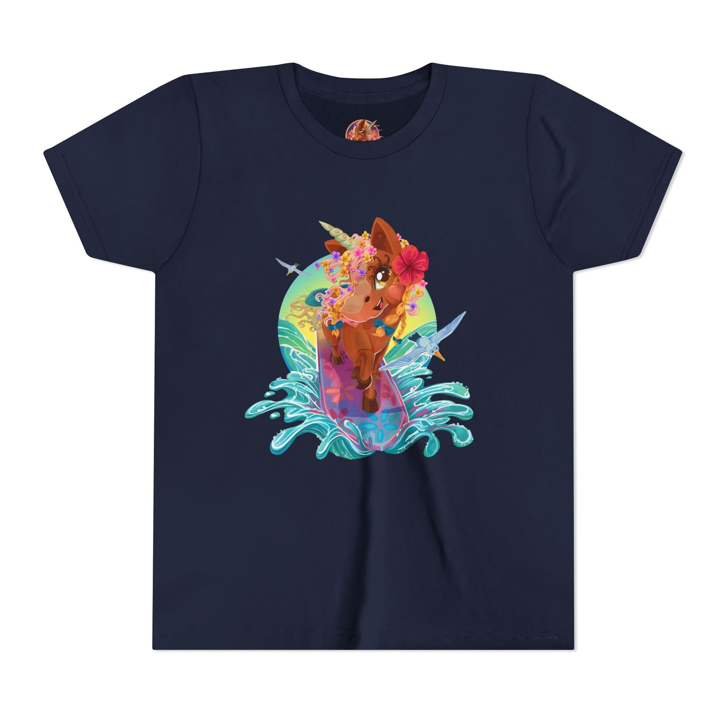 Gwenhwyer's Surfing Adventure Kids T-Shirt