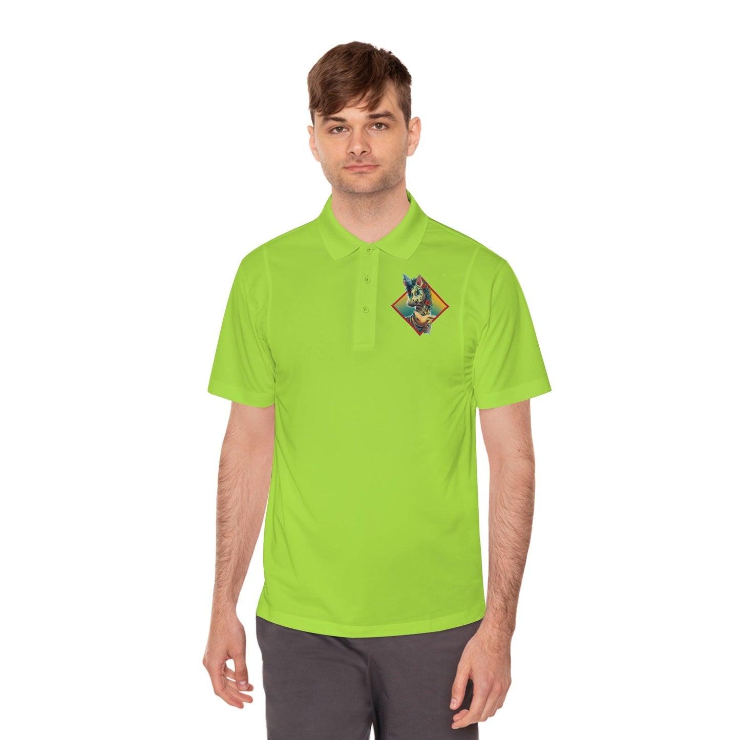 LeeNeigh Sport Polo Shirt (Men's Sizing) - Claires Unicorn Adventures