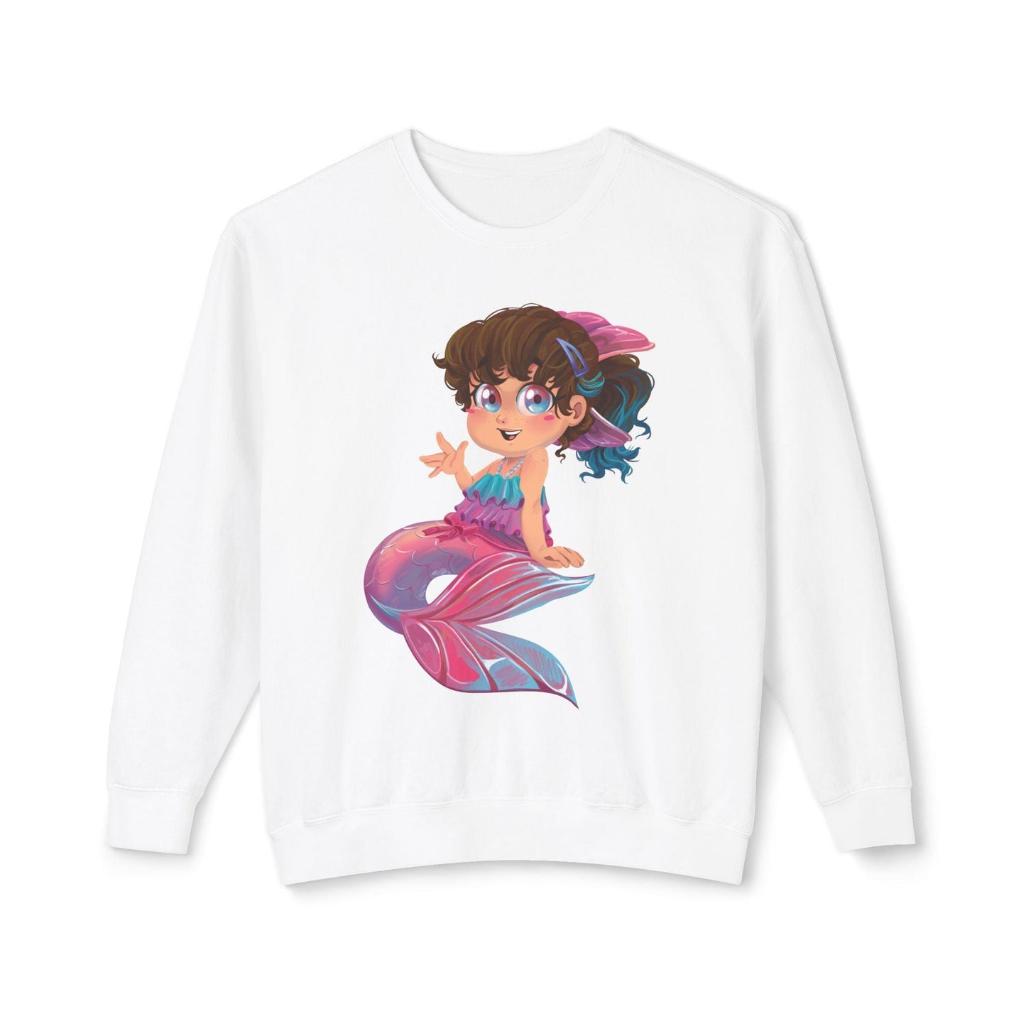 Unisex Lightweight Crewneck Sweatshirt - Claires Unicorn Adventures