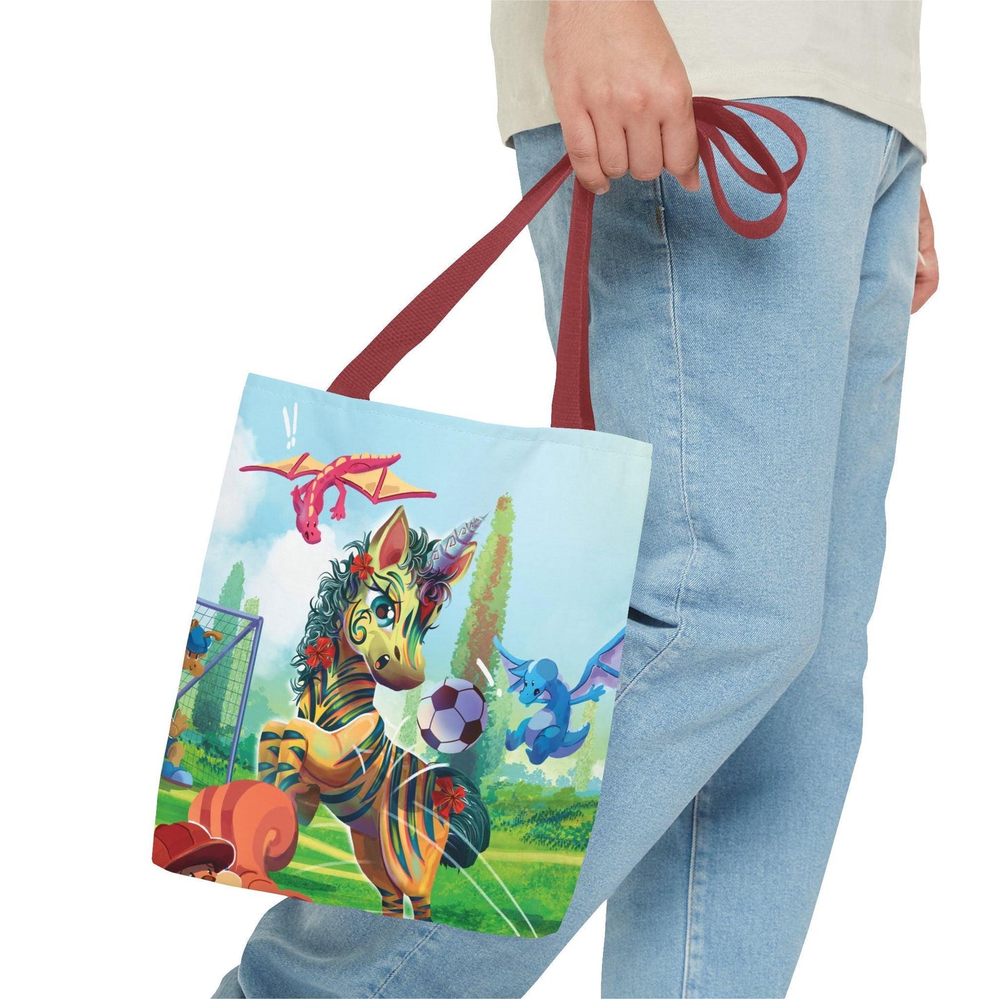 Tote Bag (AOP) - Claires Unicorn Adventures