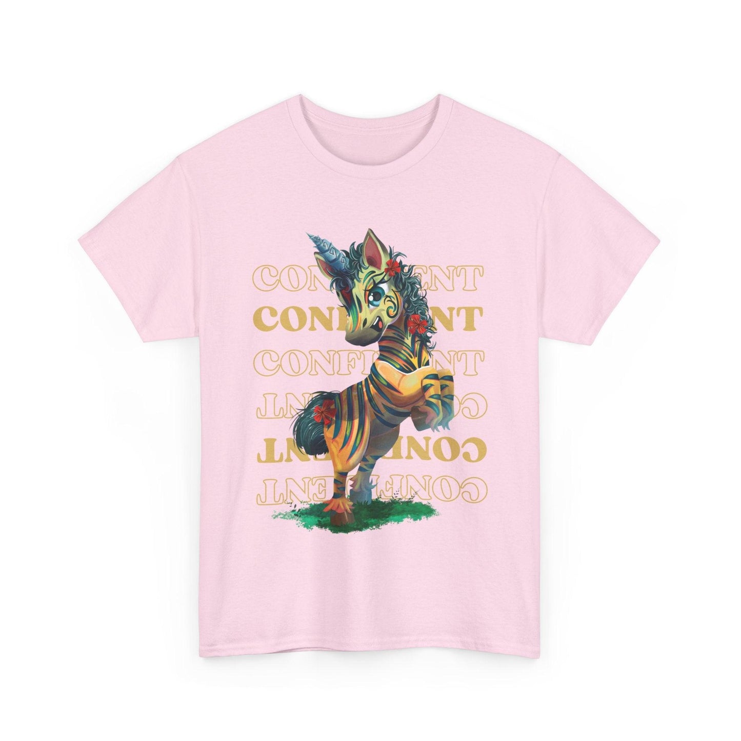 LeeNeigh Confident Unisex Heavy Cotton Tee - Claires Unicorn Adventures