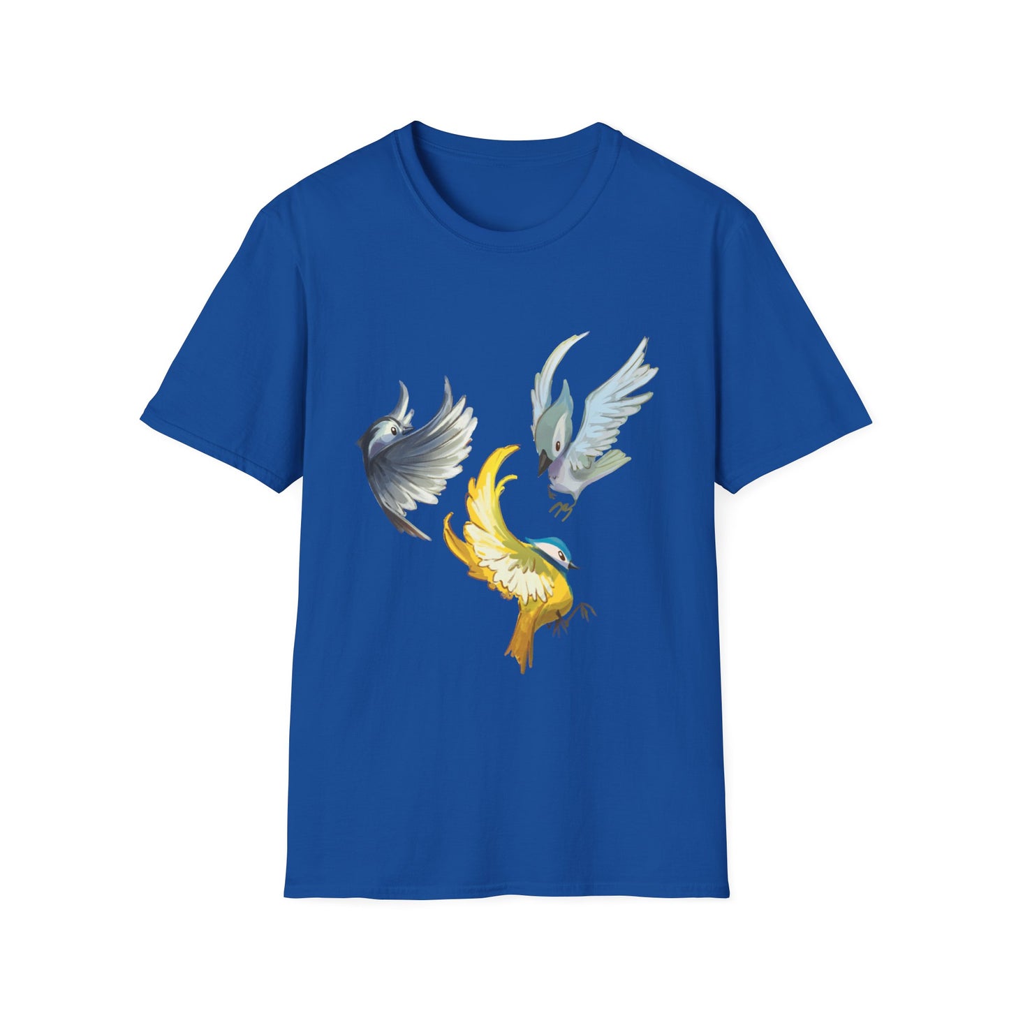 Busy Birds Unisex Softstyle T-Shirt