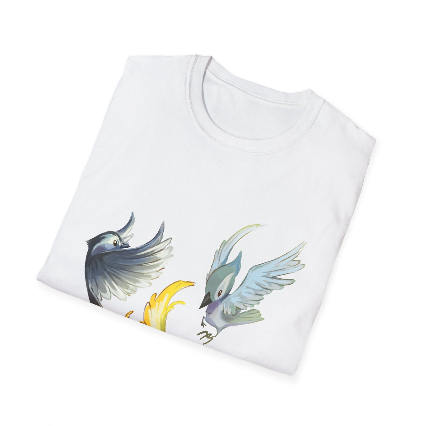 Busy Birds Unisex Softstyle T-Shirt