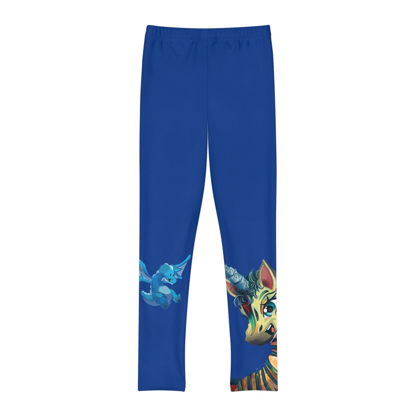 LeeNeigh Blue Youth Full-Length Leggings - Claires Unicorn Adventures