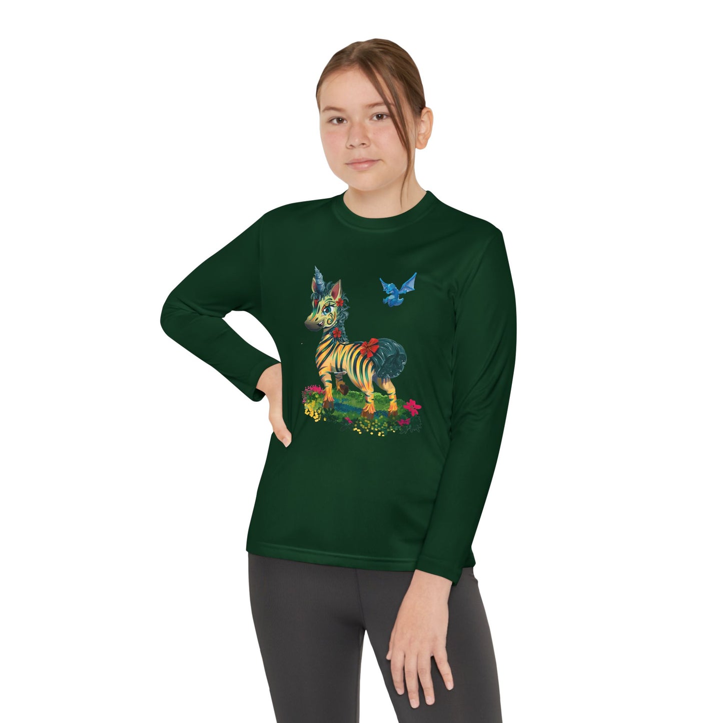 Long Sleeve Youth Tee - LeeNeigh Unicorn