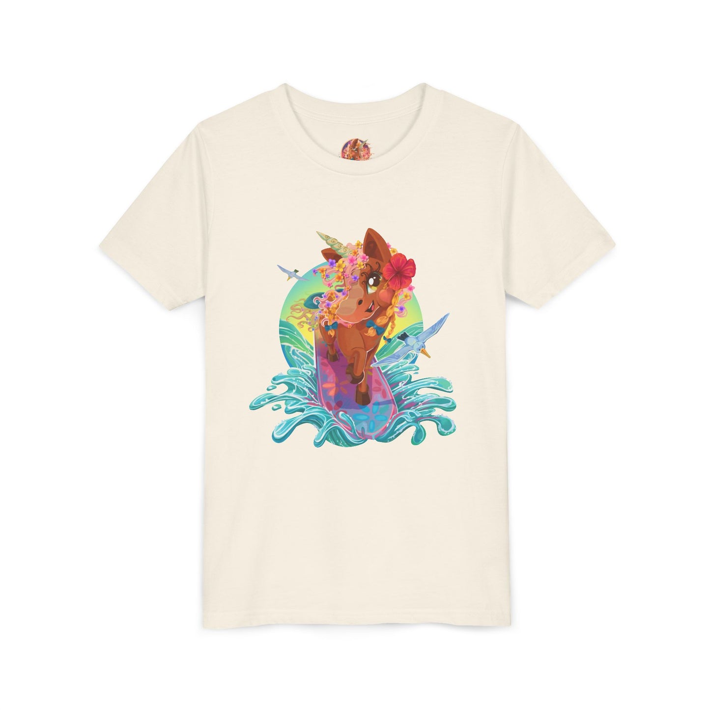 Gwenhwyer's Surfing Adventure Kids T-Shirt