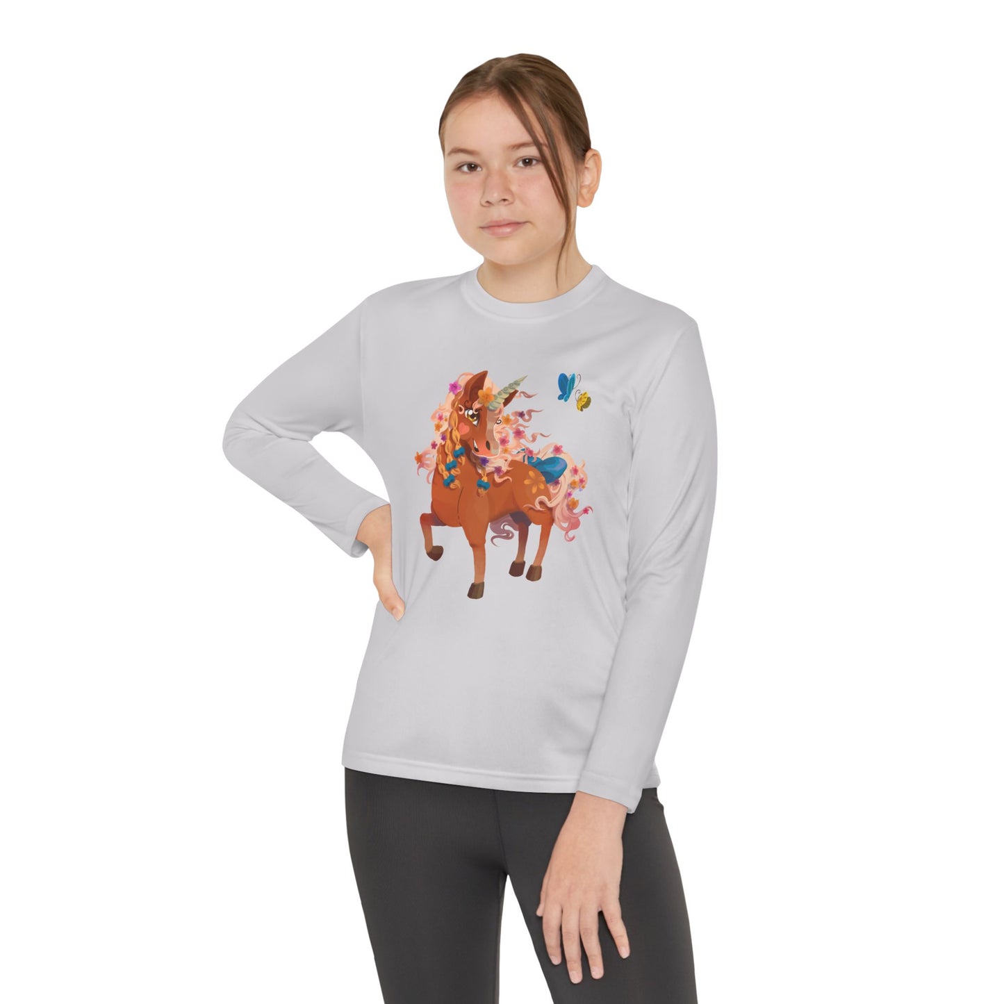 Youth Long Sleeve Tee - Gwenhwyer Unicorn