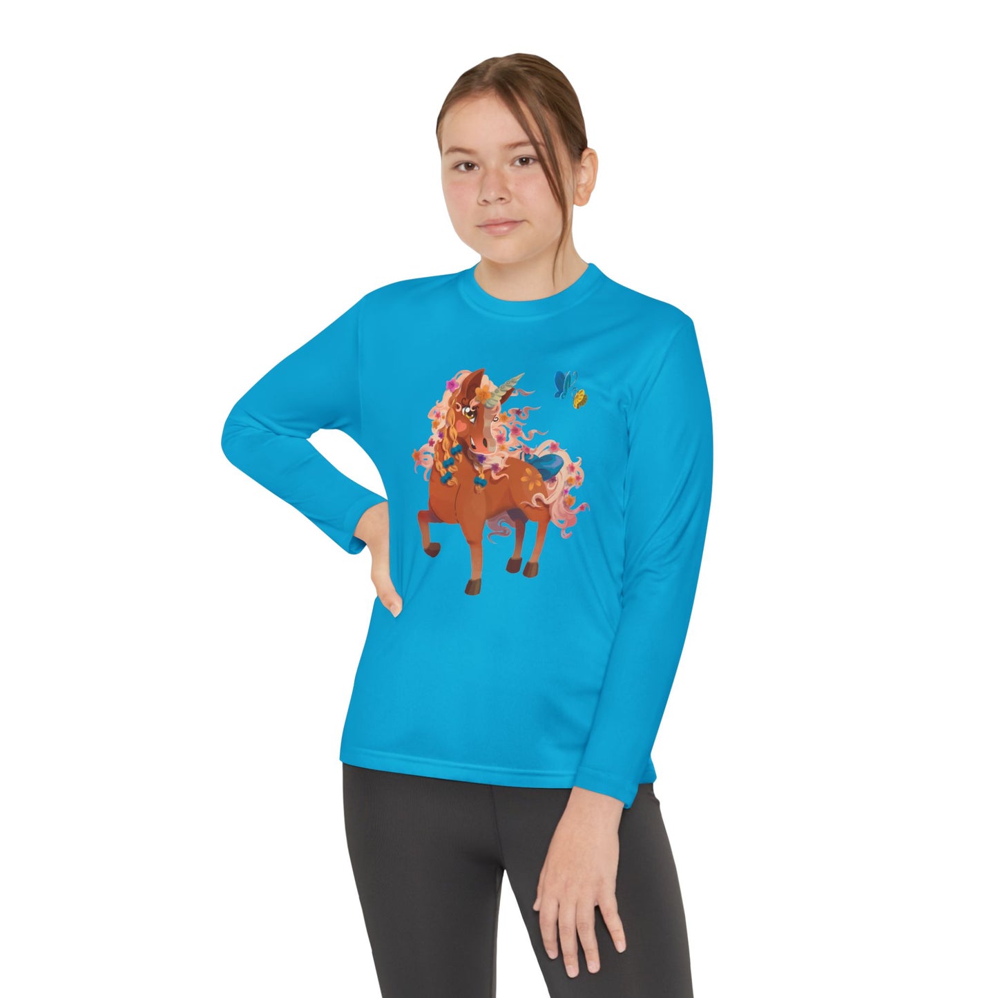 Youth Long Sleeve Tee - Gwenhwyer Unicorn
