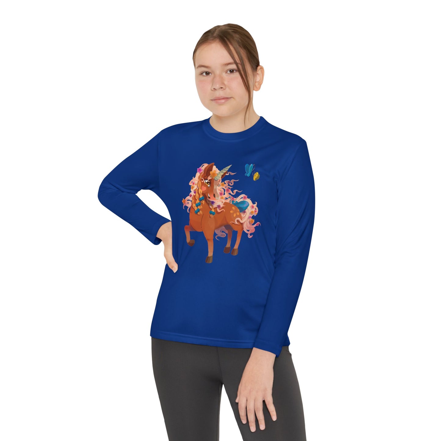Youth Long Sleeve Tee - Gwenhwyer Unicorn