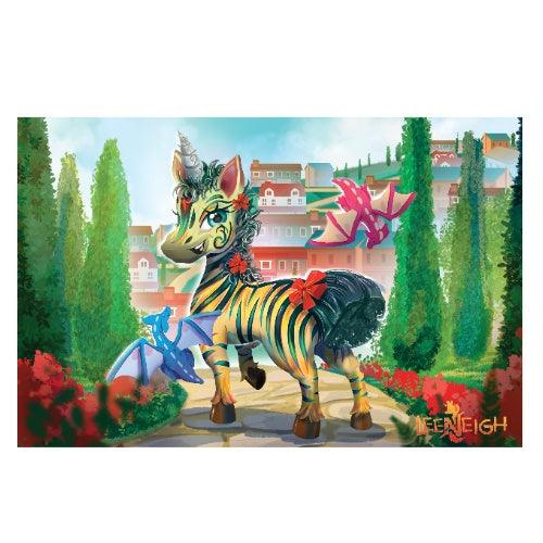 LeeNeigh 1000 pc Horizontal Wooden Decompression Puzzle - Claires Unicorn Adventures