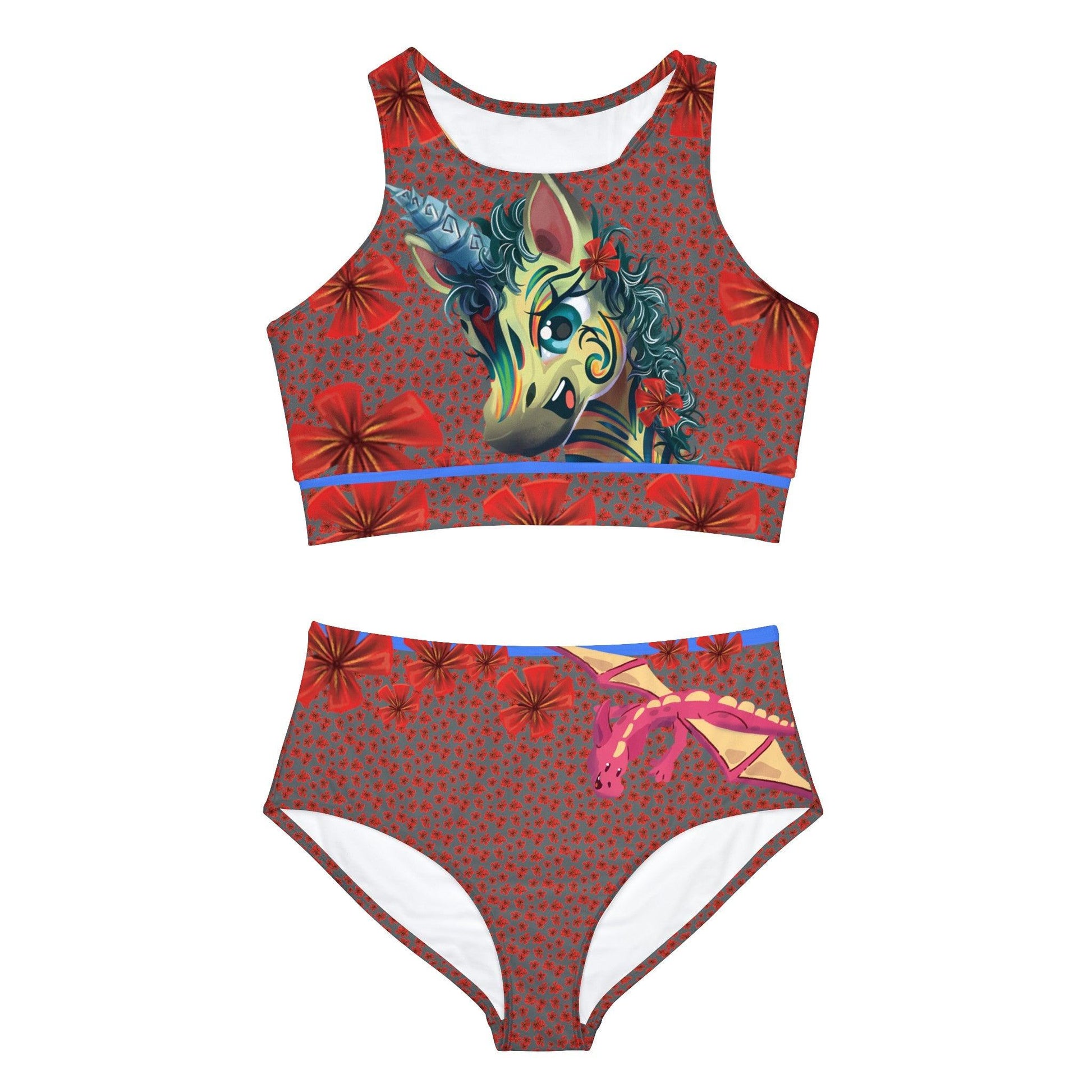 LeeNeigh Sporty Bikini Set - Claires Unicorn Adventures