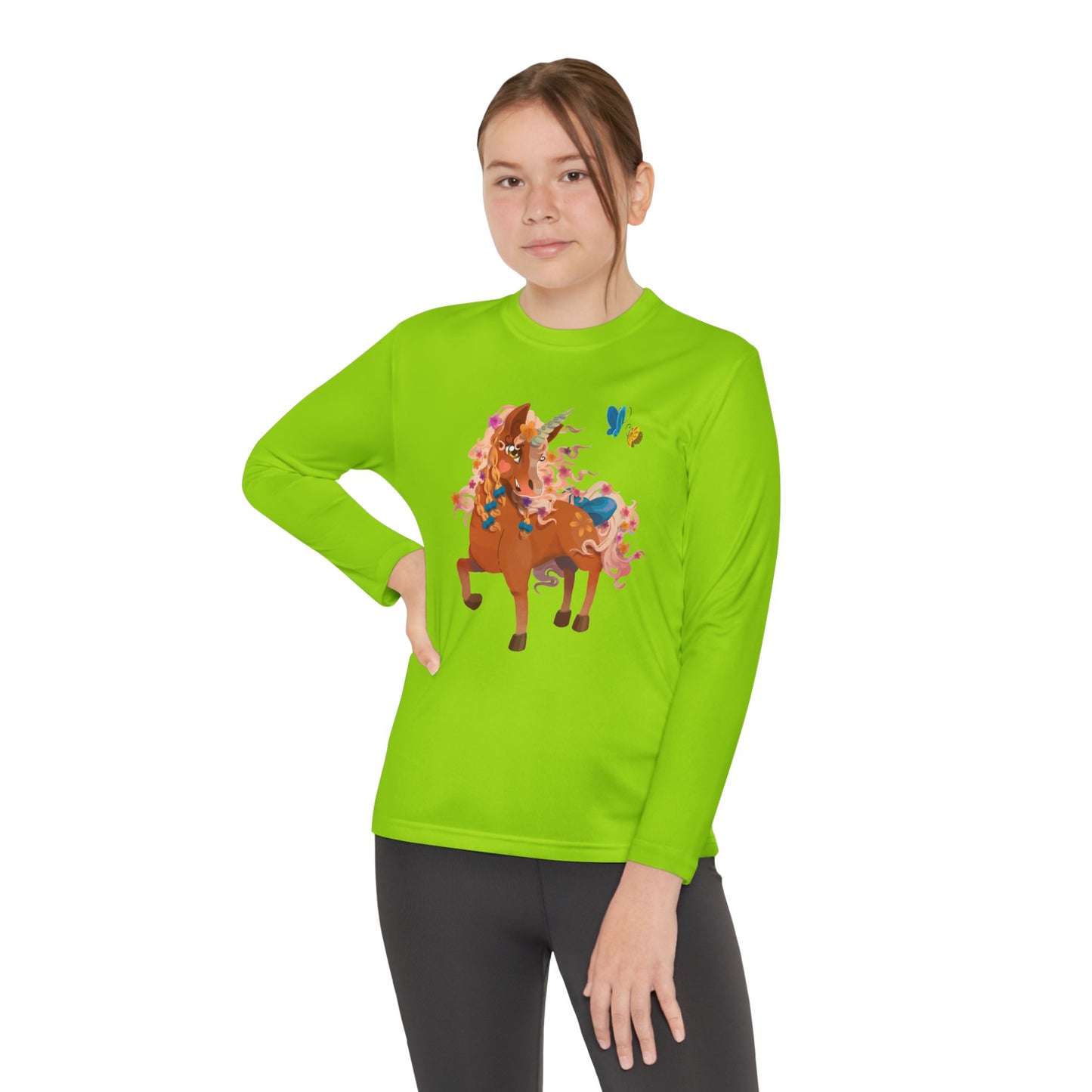 Youth Long Sleeve Tee - Gwenhwyer Unicorn