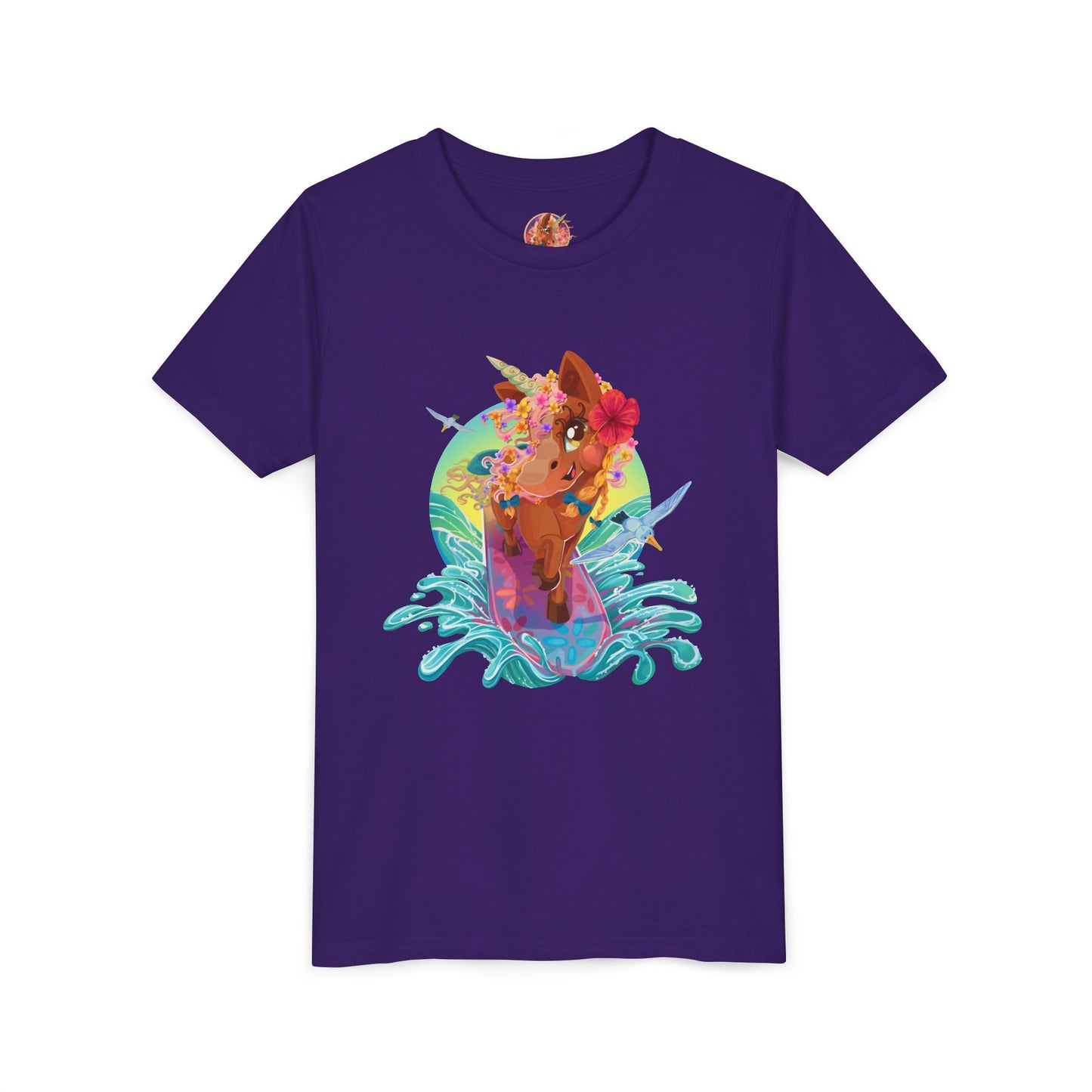 Gwenhwyer's Surfing Adventure Kids T-Shirt