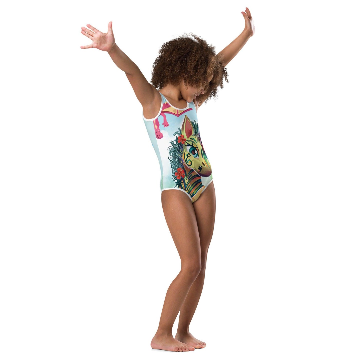 LeeNeigh Soccer Kids Swimsuit - Claires Unicorn Adventures