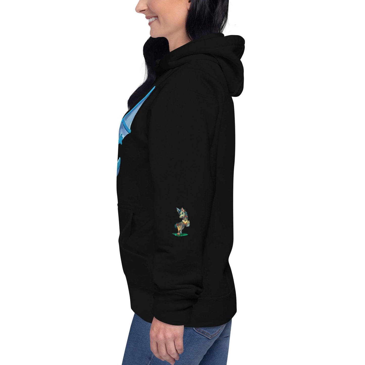 Unisex Blue Dragon Hoodie - Claires Unicorn Adventures