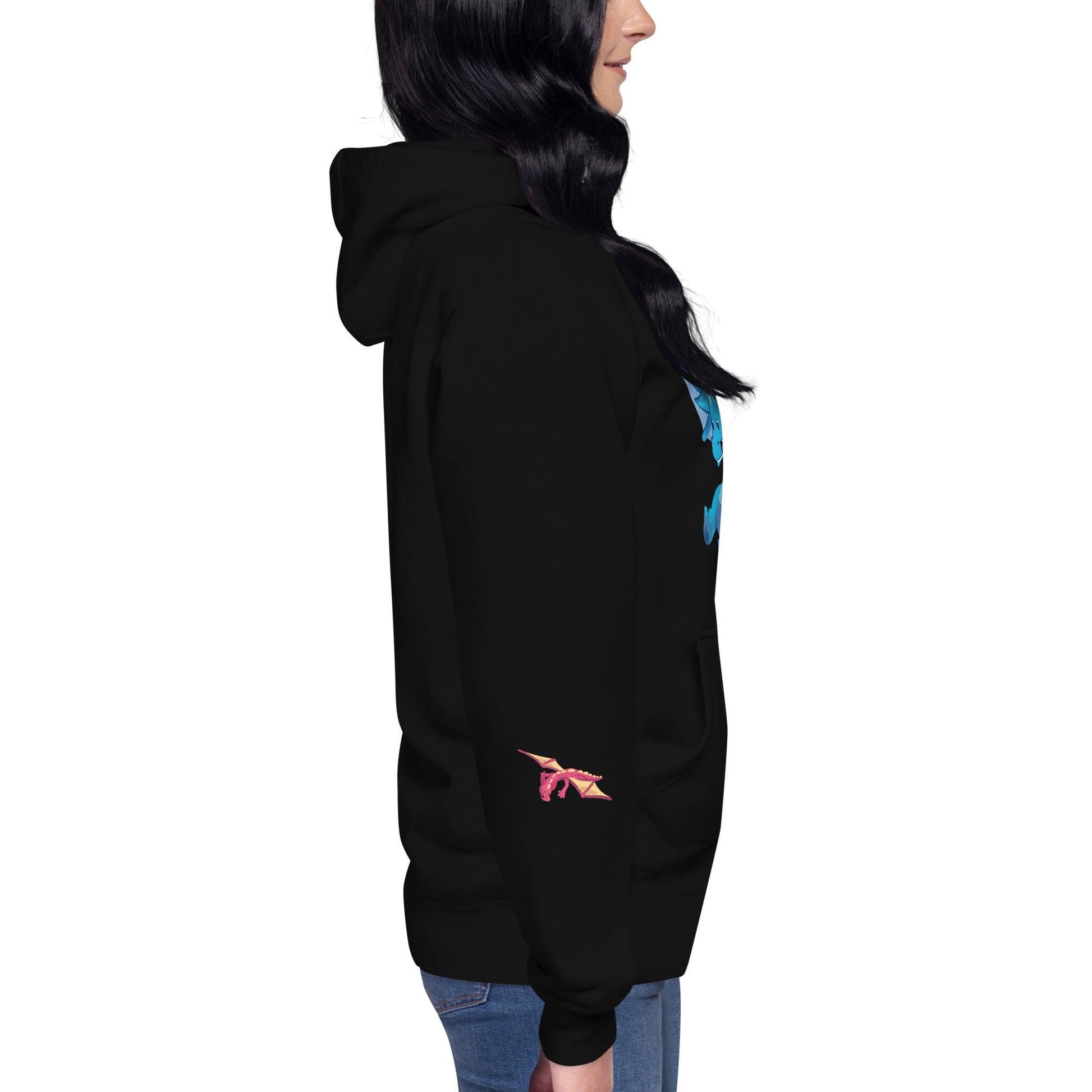 Unisex Blue Dragon Hoodie - Claires Unicorn Adventures