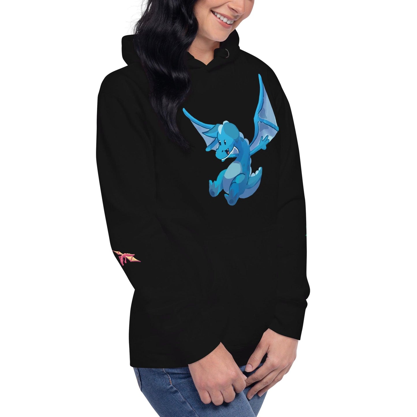 Unisex Blue Dragon Hoodie - Claires Unicorn Adventures