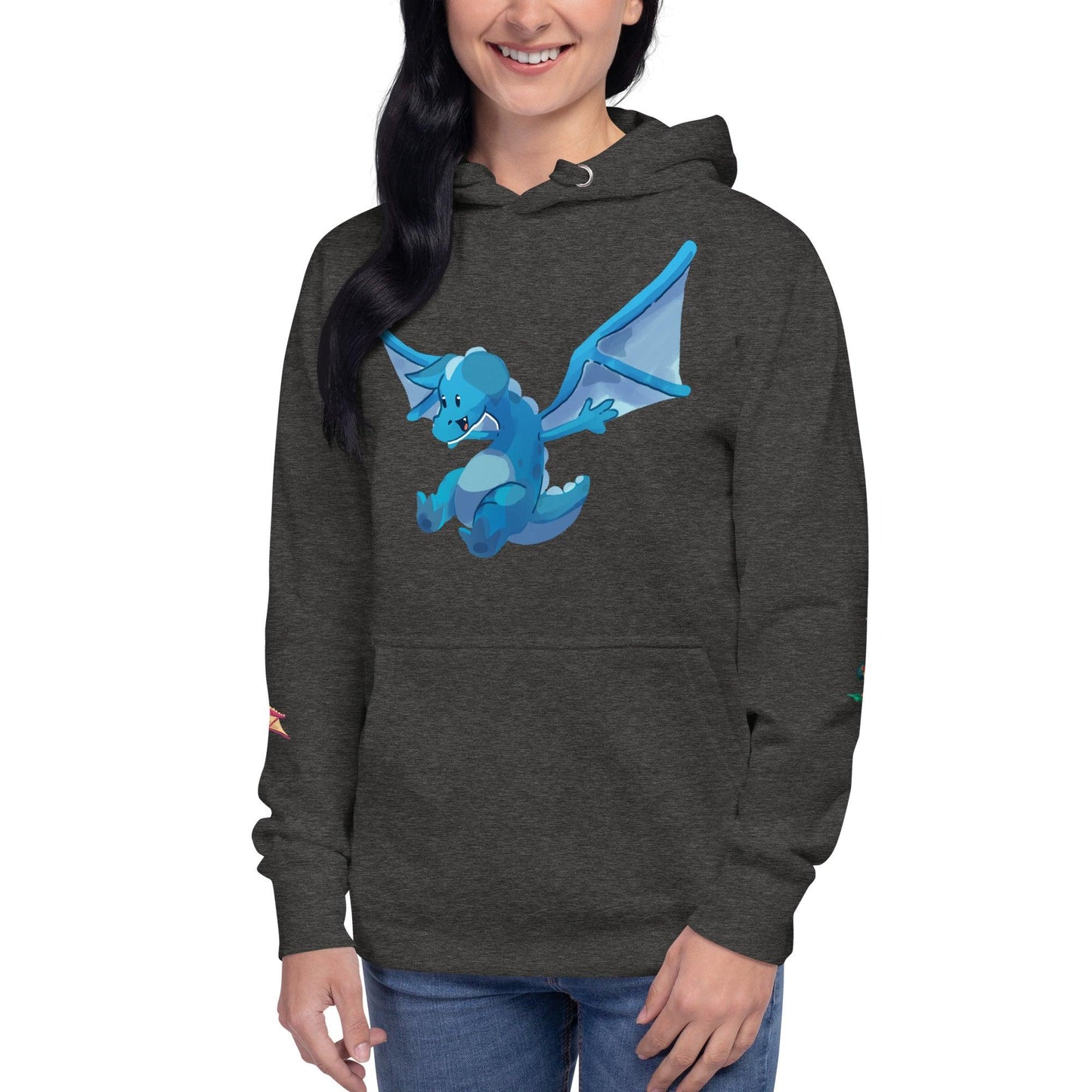 Unisex Blue Dragon Hoodie - Claires Unicorn Adventures