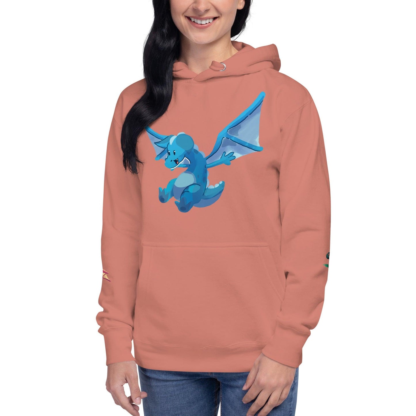 Unisex Blue Dragon Hoodie - Claires Unicorn Adventures