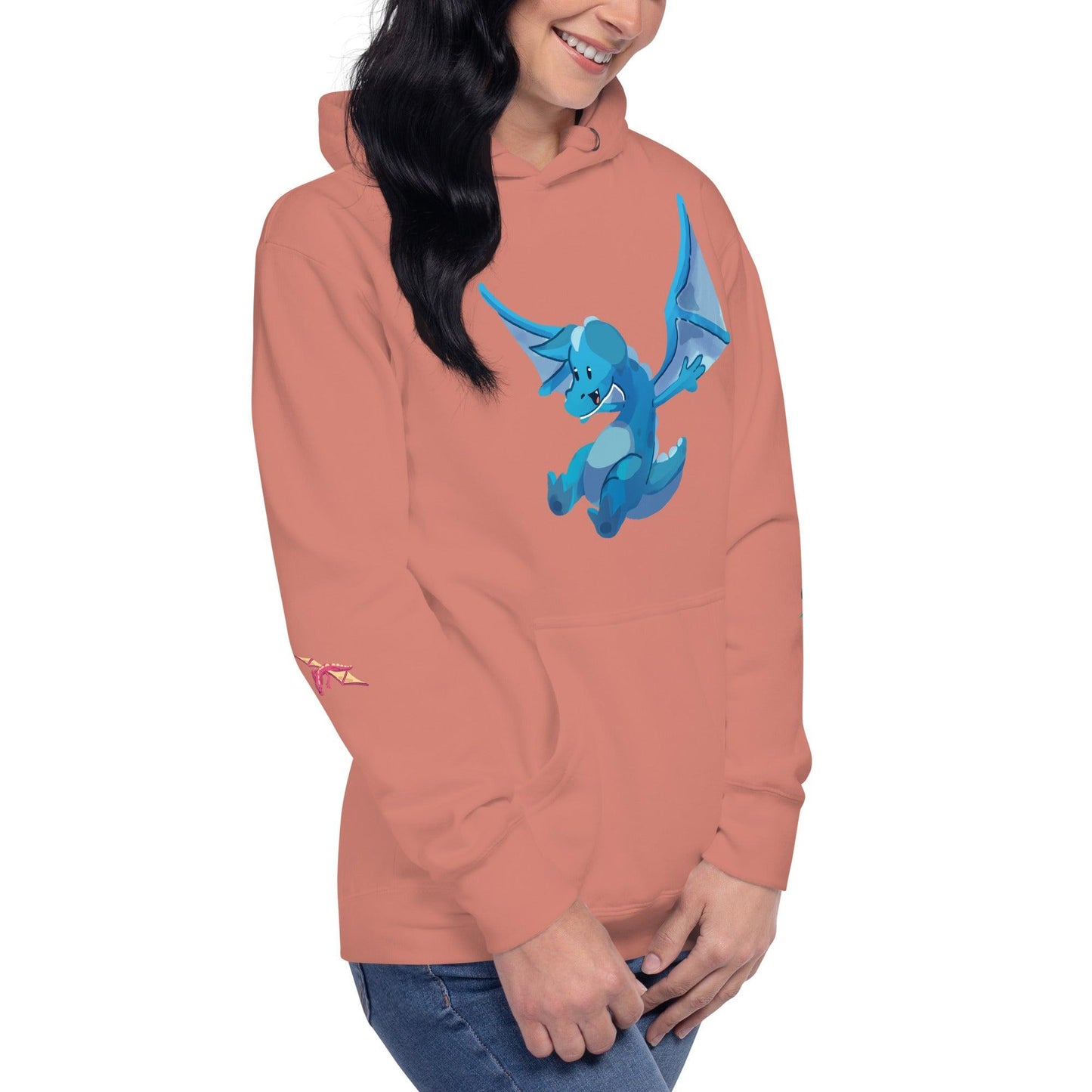 Unisex Blue Dragon Hoodie - Claires Unicorn Adventures