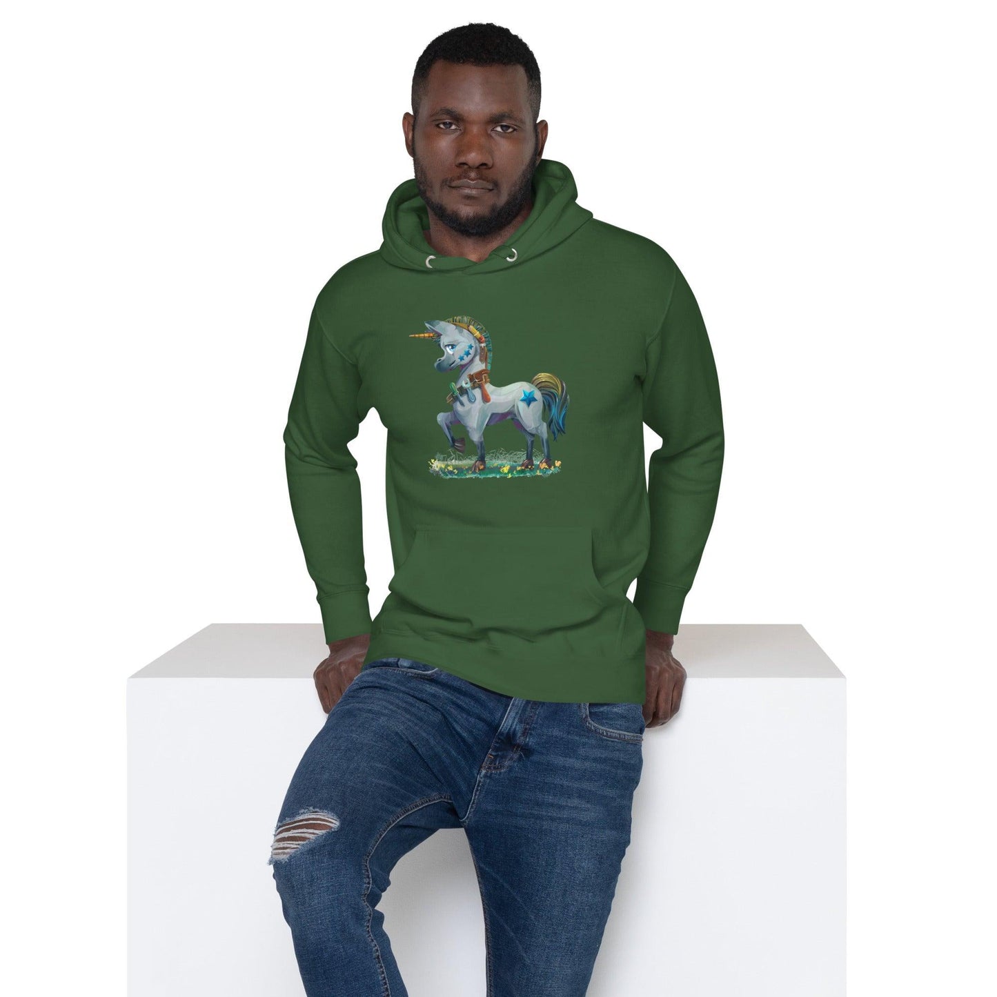 Arty Solo Unisex Hoodie - Claires Unicorn Adventures