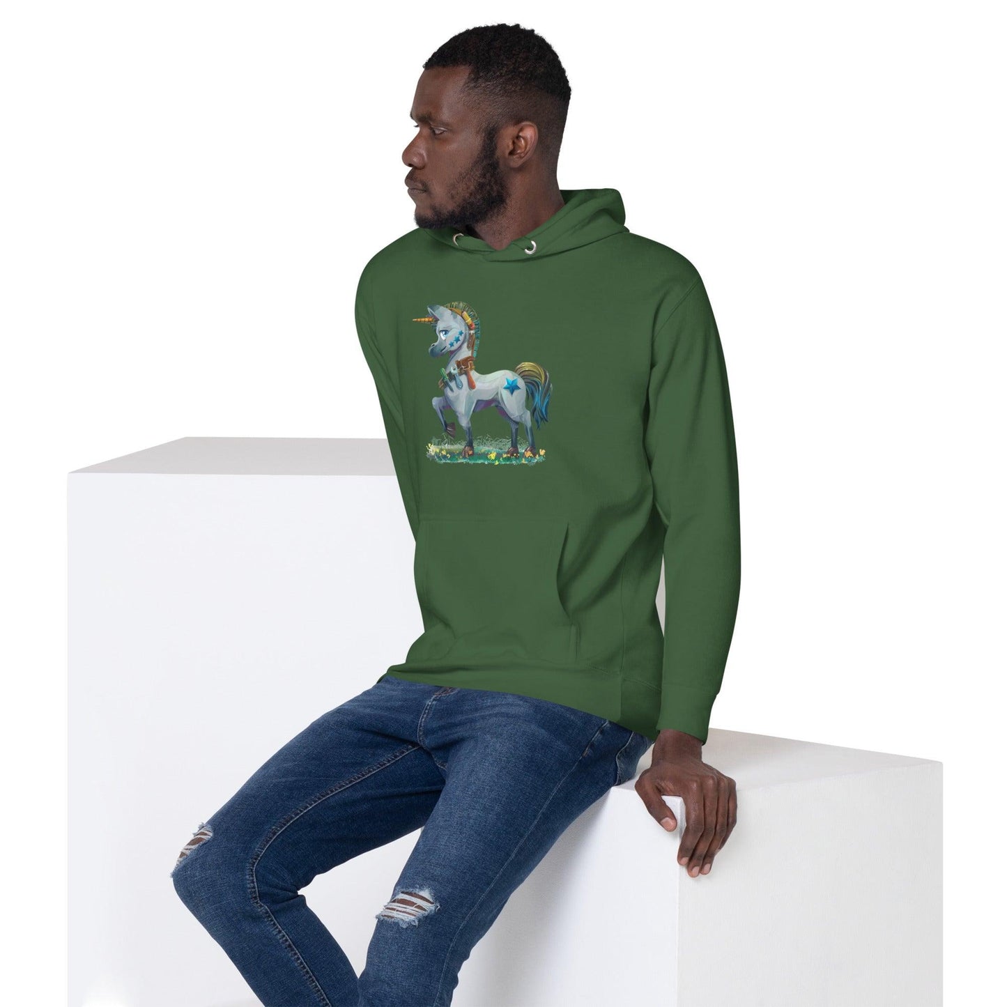 Arty Solo Unisex Hoodie - Claires Unicorn Adventures