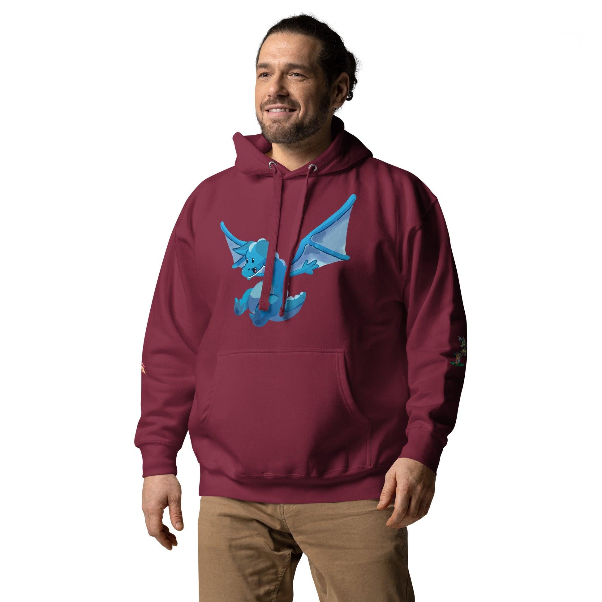 Blue Dragon Unisex Hoodie - Claires Unicorn Adventures