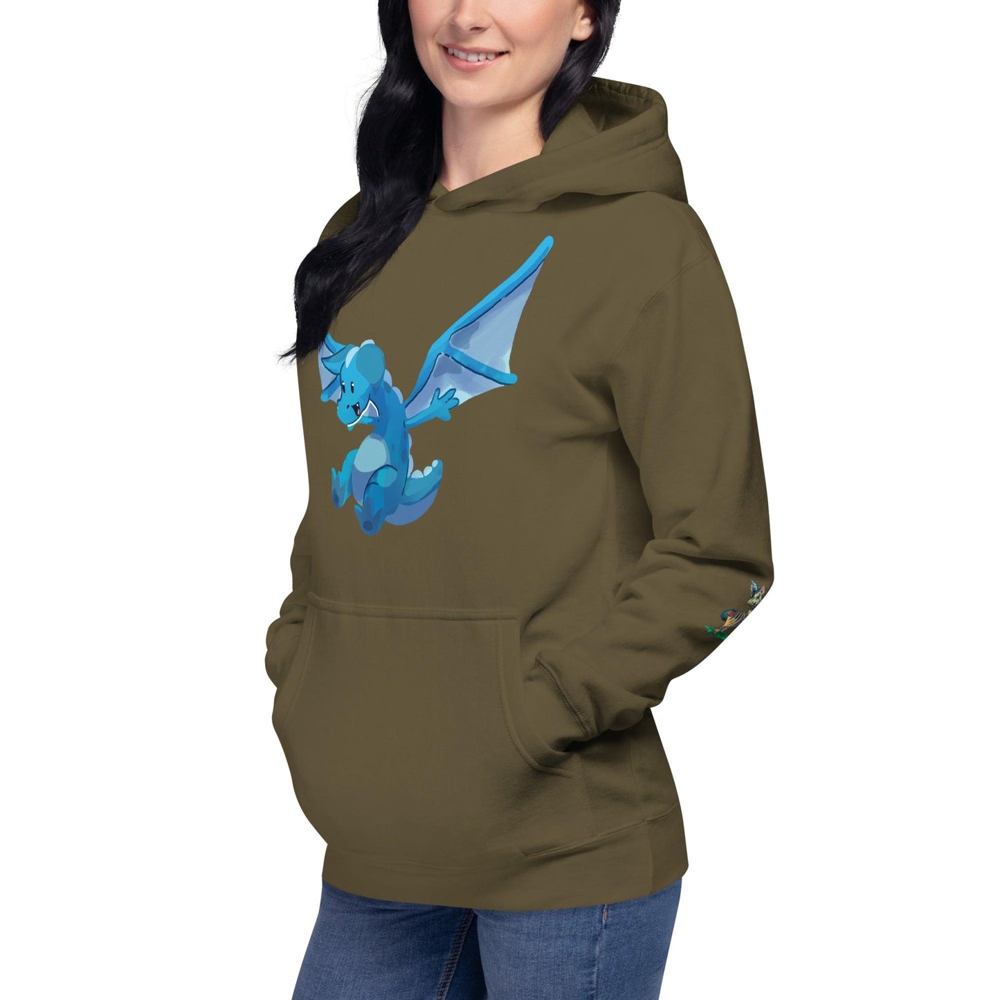 Unisex Blue Dragon Hoodie - Claires Unicorn Adventures