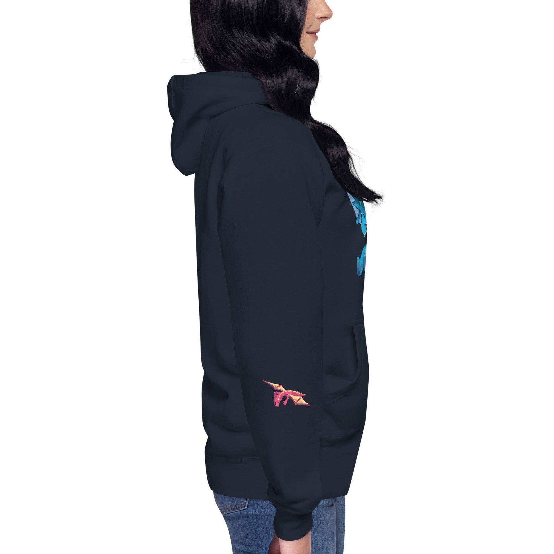 Unisex Blue Dragon Hoodie - Claires Unicorn Adventures