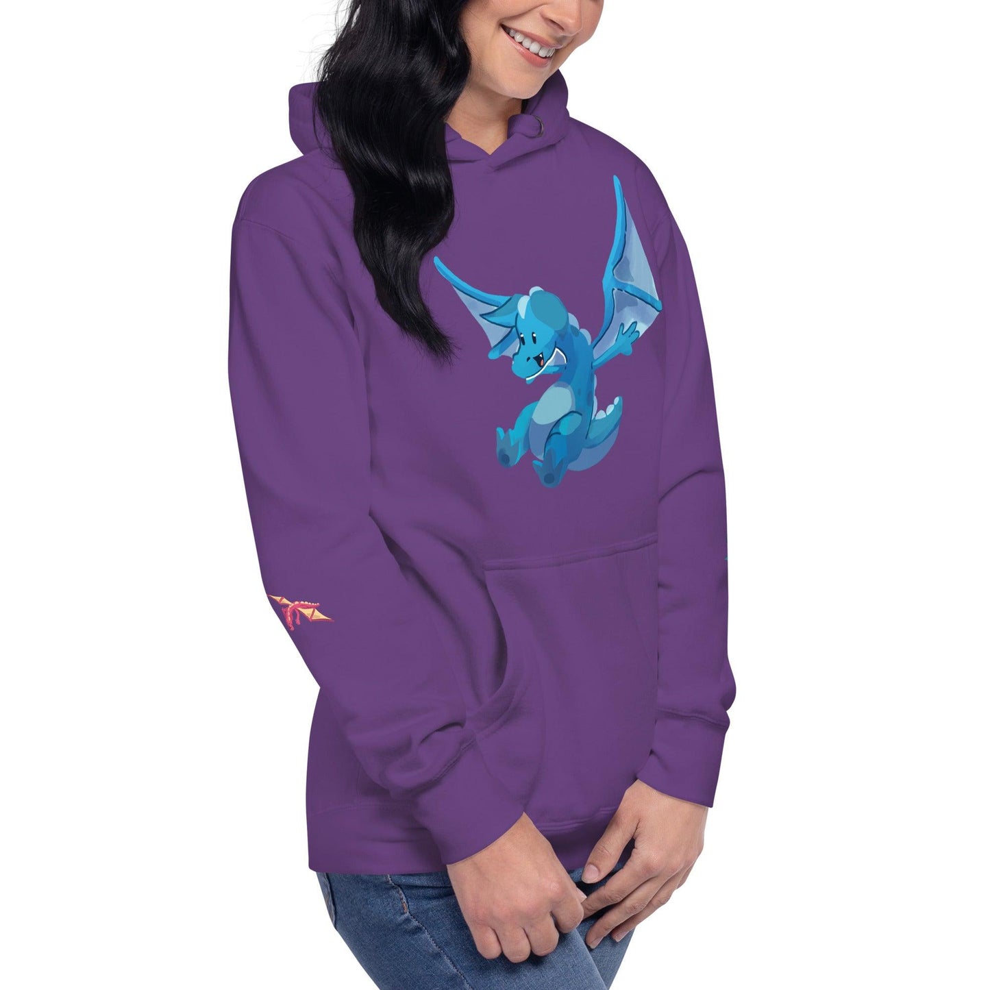 Unisex Blue Dragon Hoodie - Claires Unicorn Adventures