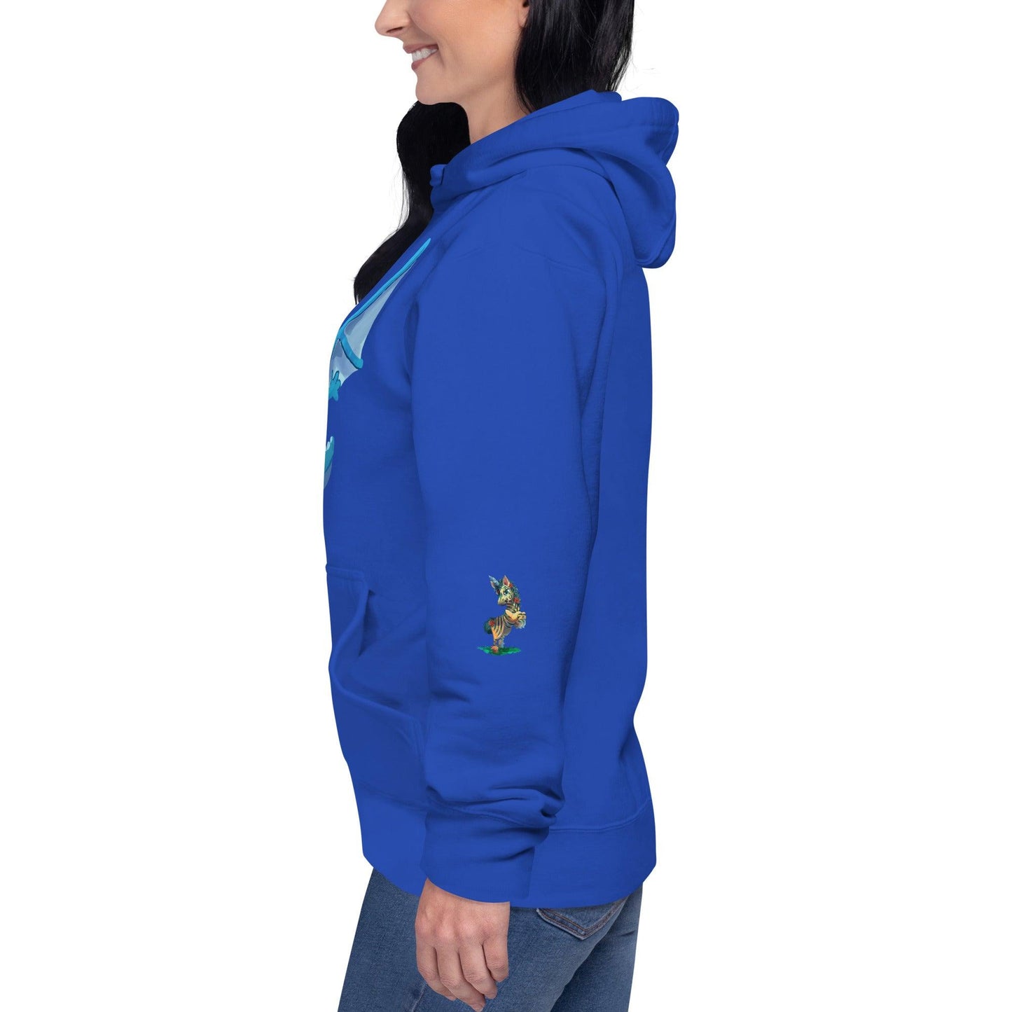 Unisex Blue Dragon Hoodie - Claires Unicorn Adventures