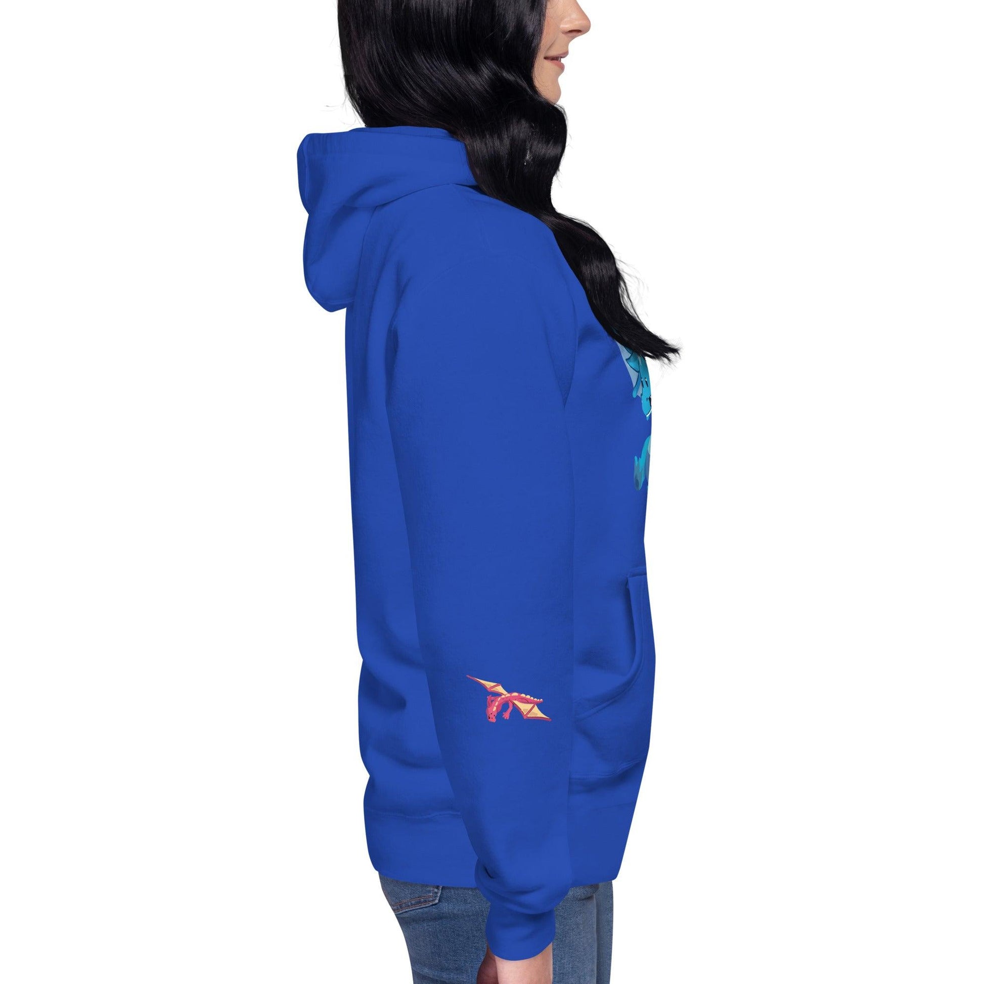 Unisex Blue Dragon Hoodie - Claires Unicorn Adventures